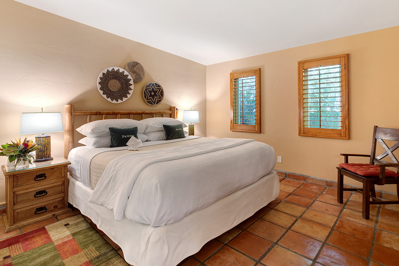 Deluxe Suite Bedroom at The Hacienda atWarm Sands Gay Resort