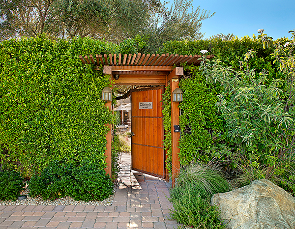 Entry Gate to The Hacienda at Warm Sands Luxury Gay Hotel